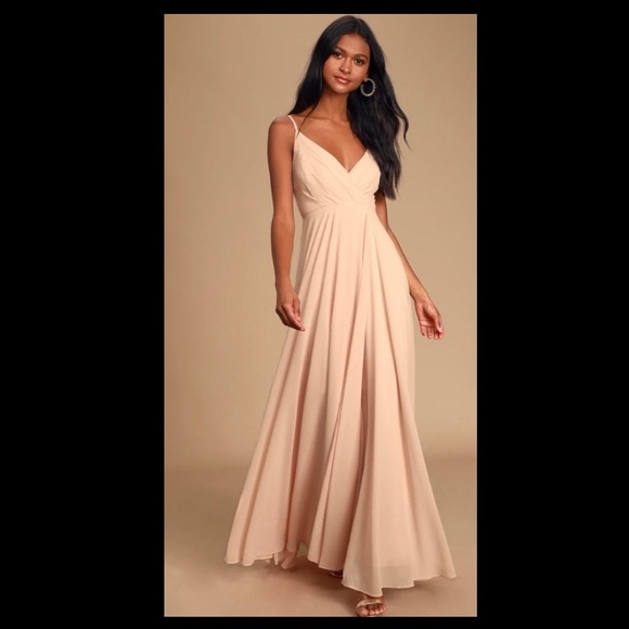Lulus Dresses & Skirts - All About Love Blush Pink Maxi Dress